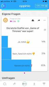 Appinio Frage